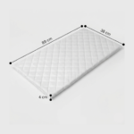 Baby Crib Quilted Breathable Bed Mattress (89x38x4) - Image 2