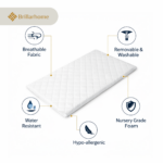 Baby Crib Quilted Breathable Bed Mattress (87x44x5) - Image 3