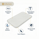 Baby Crib Quilted Breathable Bed Mattress (83x50x5) Fits to Next to Me - Image 3