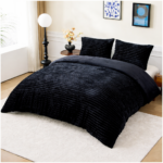 Ribbed Teddy Fleece Duvet Set - Image 2