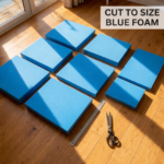 High Density Cut to Size Blue Foam 14×14″ (36x36cm) - Image 7