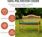 2 Seater Garden Bench Cushion (108x45x6 cm) – Waterproof Outdoor Seat Pad - Image 3