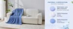 Cooling Bed Throw Blanket – Breathable All-Season Throw - Image 8