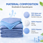 Cooling Quilt Bedspread – Lightweight, Breathable Summer Comforter for Hot Sleepers, Sofa & Travel - Image 7