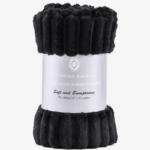 Luxury Chunky Ribbed Cord Fleece Throw – Ultra Soft Plush Blanket