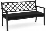 Water Resistant Garden Bench Cushion 120×33×5 cm – Thick Outdoor Seat Pad for 2 Seater Patio Bench, Rattan Sofa & Swing Sea