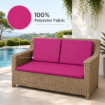 3 Piece Waterproof Rattan Patio Cushion Covers Only – Outdoor Replacement Zip Covers - Image 3